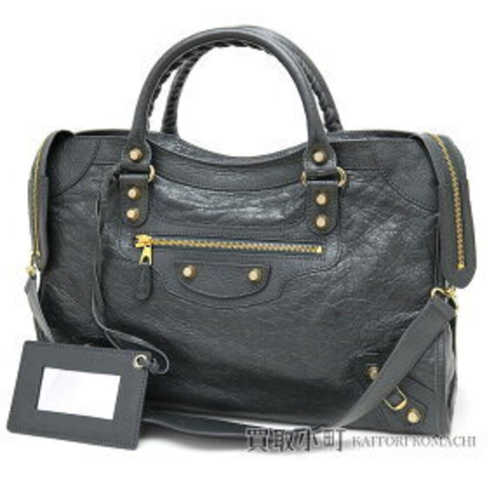 Balenciaga Giant City Handbag Gray Lambskin Shoulder Bag